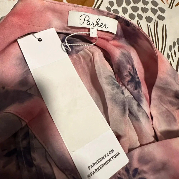 NWT Parker Floral Blouse Sz Large - Picture 5 of 5